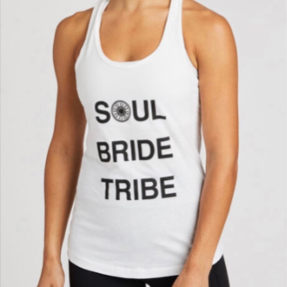 Soulcycle bride tribe tank top